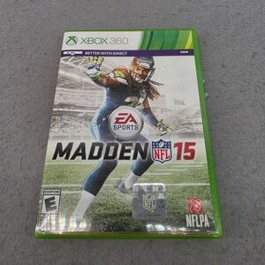 Madden NFL 15 Xbox 360‎ EA Sports Football Game Richard Sherman Cover NTSC